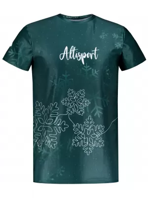 Férfi karácsonyi ing prémium ALTISPORT VOJ/ALMVN8TR06 ZÖLD