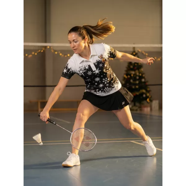  Női karácsonyi póló prémium gallérral ALTISPORT VOJ/ALWVN3TR05 FEHÉR 