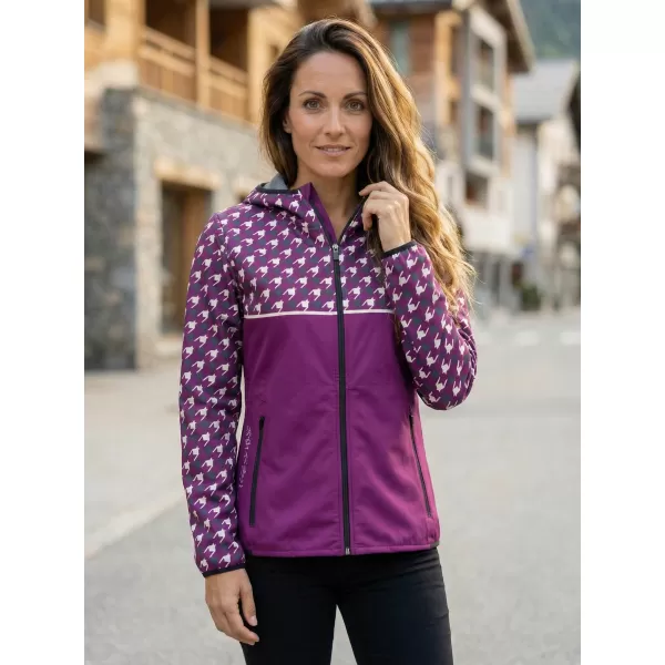  Női prémium softshell kabát ALTISPORT VOJ/ALW048JACK01 LILA 