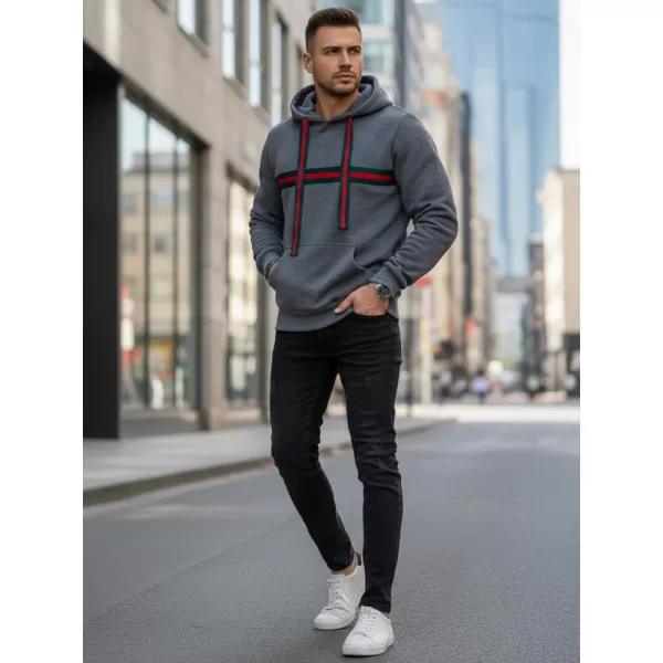  Férfi pulóver DSTREET BX5937 SZÜRKE 