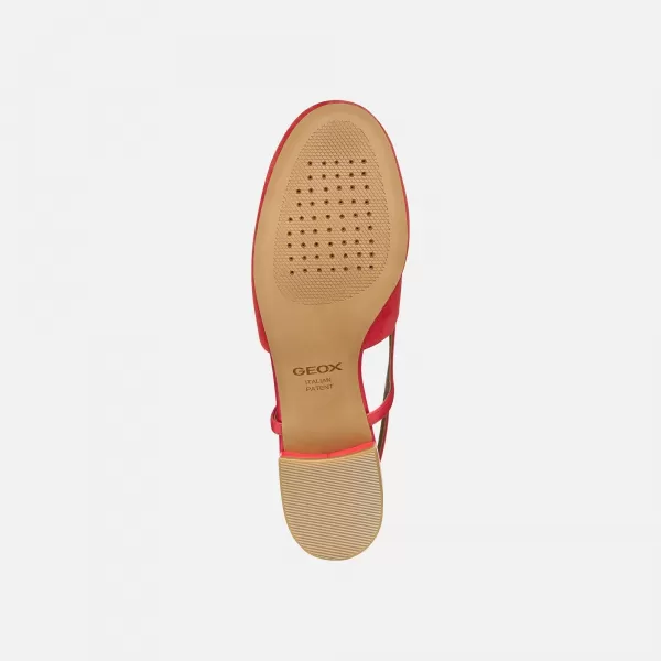  Női balerinák GEOX VIRNILISA B G012911 PIROS 