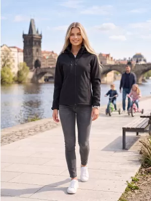 Női softshell kabát ALTISPORT NoPrint NP/ALW945 ÉBENFA SZÜRKE