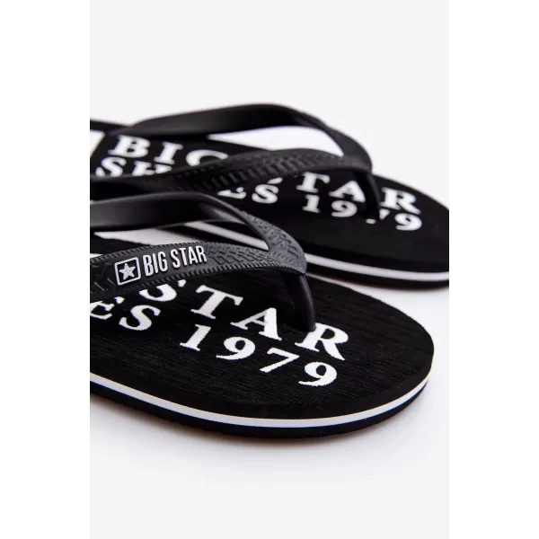  Férfi papucsok BIG STAR LL174444 BLACK Big Star cipők 