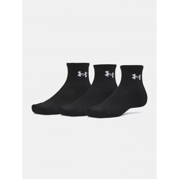  Zokni UNDER ARMOUR PERFORMANCE COTTON 3P QTR 6009686-008 FEKETE 