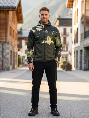 Férfi prémium softshell kabát ALTISPORT VOJ/ALM125JACK01 MASZK/GRN