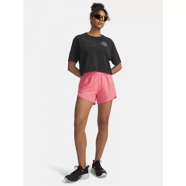  Női rövidnadrág UNDER ARMOUR UA FLY BY 3'' SHORTS 1382438-602 RÓZSASZÍN 