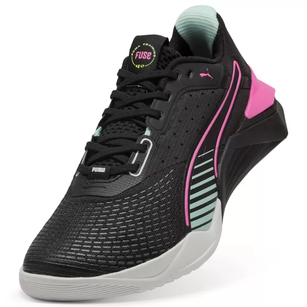  Női cipők PUMA FUSE 4.0 WNS 311744-02 PUMA FEKETE/RÓZSASZÍN PIXEL/MENTA M 