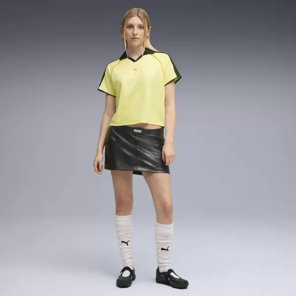  Funkcionális női póló PUMA T7 RELAXED FOOTBALL JERSEY 632157-35 ARANY HOLD 