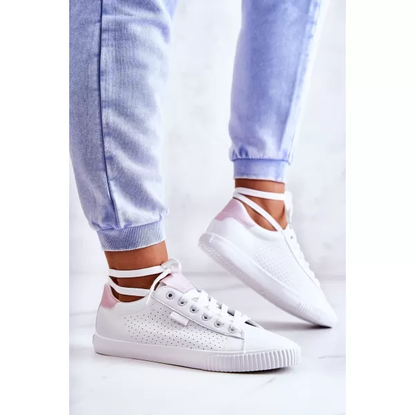  Női tornacipő BIG STAR HH274073 FEHÉR/PINK Big Star Shoes 