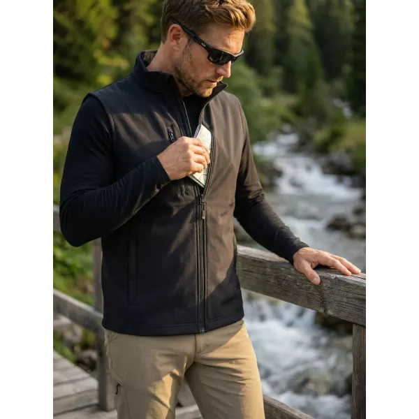  Férfi softshell mellény ALTISPORT NoPrint NP/ALM865 ÉBENFA SZÜRKE 