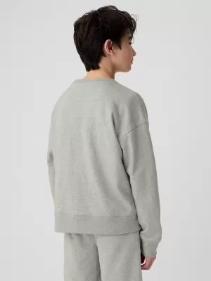 Gyermek pulóver GAP LOGO SWEATSHIRT 406762-00 VILÁGOS HANGASZÜRKE