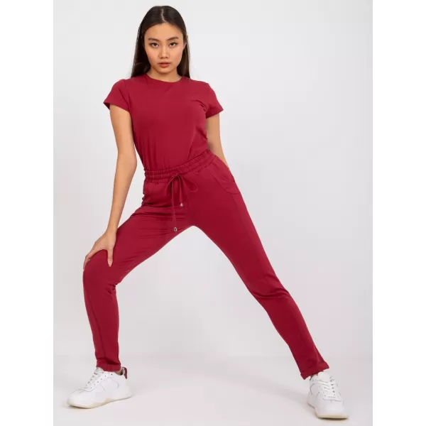  Női melegítőnadrág BASIC FEEL GOOD RV-DR-3589.06X BURGUNDIA 