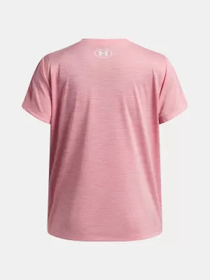 Lányos póló UNDER ARMOUR TECH TWIST WDMK LOGO SS 6007134-600 RÓZSASZÍN