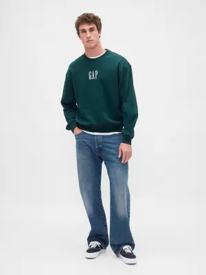 Férfi pulóver GAP LOGO SWEATSHIRT 821273-05 TRÓPUSI ZÖLD