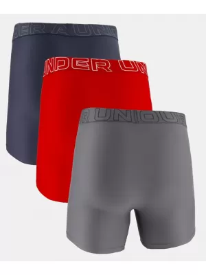 Férfi rövidnadrág UNDER ARMOUR PERFORMANCE TECH-SOLID 6IN-3PK 1383878-044 GREY