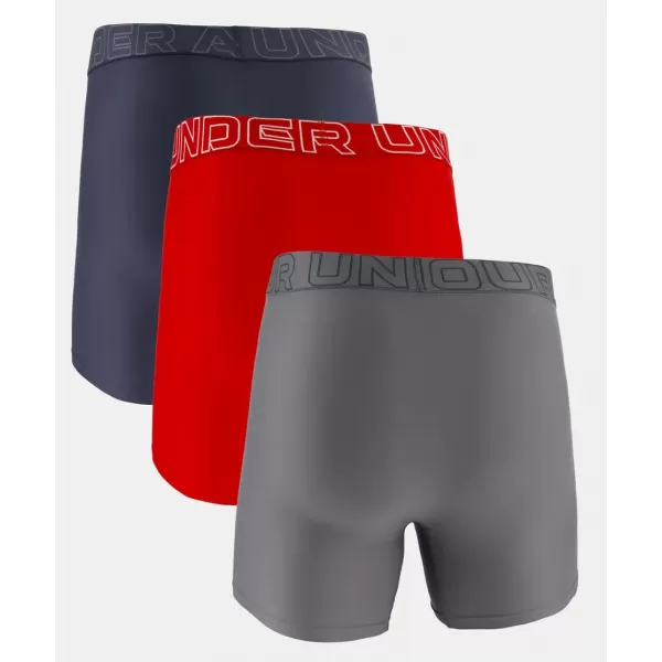  Férfi rövidnadrág UNDER ARMOUR PERFORMANCE TECH-SOLID 6IN-3PK 1383878-044 GREY 