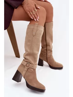 Női csizma BOTO ALESSARA 40612 KHAKI