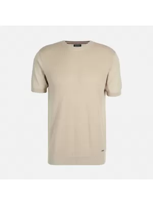 Férfi póló GEOX KNIT G012316 BÉZS