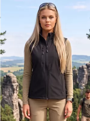 Női softshell mellény ALTISPORT NoPrint NP/ALW965 FEKETE