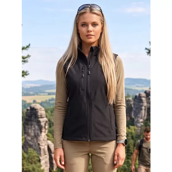  Női softshell mellény ALTISPORT NoPrint NP/ALW965 FEKETE 