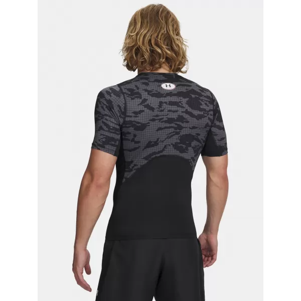  Férfi póló UNDER ARMOUR HG PRINTED SS 6009657-001 FEKETE 