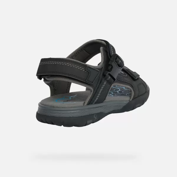  Férfi szandál GEOX SPHERICA EC5 G014392 FEKETE 