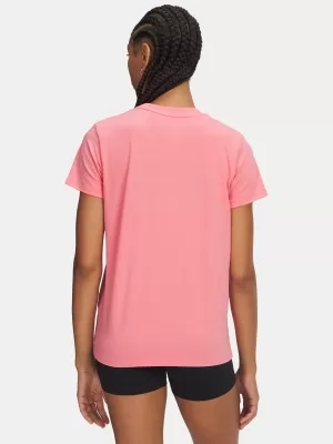 Női póló UNDER ARMOUR UA RIVAL CORE SS 1383648-601 RÓZSASZÍN