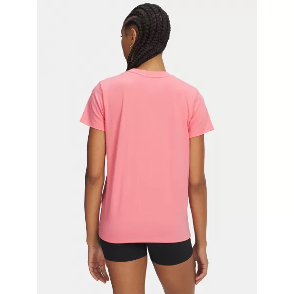  Női póló UNDER ARMOUR UA RIVAL CORE SS 1383648-601 RÓZSASZÍN 