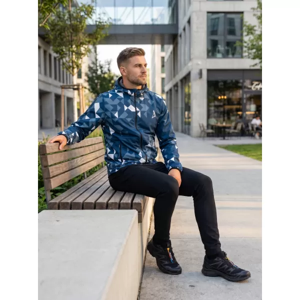  Férfi prémium softshell kabát ALTISPORT VOJ/ALM108JACK01 SÖTÉTKÉK/FEHÉR 
