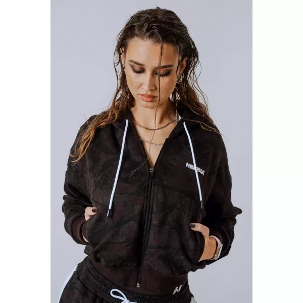  Cipzáras kapucnis POWER 895 DARK BROWN CAMO Nebbia 