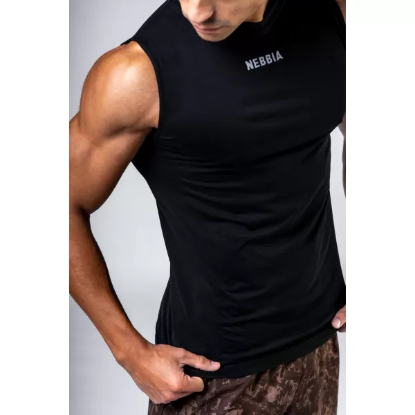  Varrat nélküli ujj nélküli póló POWER 899 BLACK Nebbia 
