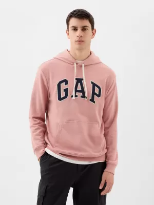 Férfi pulóver GAP PULLOVER LOGO HOODIE 868460-01 RÓZSASZÍN ROZETTA