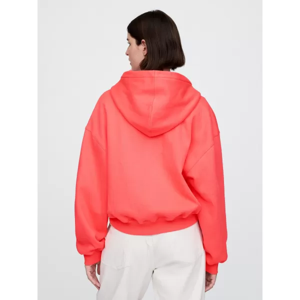 Női pulóver GAP LOGO PULLOVER HOODIE 746918-03 FRISS KORALL 