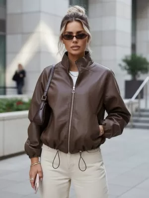 Női kabát DSTREET TY5596 BARNA