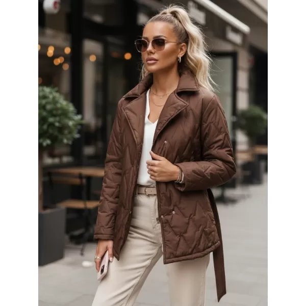  Női kabát DSTREET TY5586 BARNA 