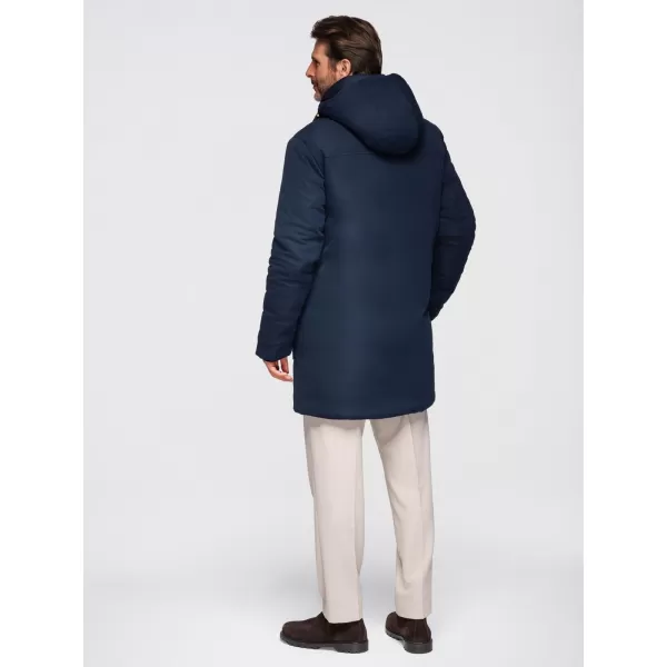  Férfi parka OMBRE OM-JAPJ-0287 SÖTÉTKÉK 