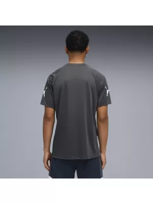 Férfi funkcionális póló PUMA INDIVIDUALLIGA GRAPH JERSEY 660578_02 ÁSVÁNYI KOBALT/GŐZSZÜRKE