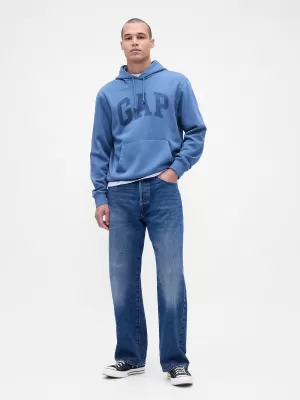 Férfi pulóver GAP LOGO PULLOVER HOODIE 715036-71 BÚZAVIRÁG