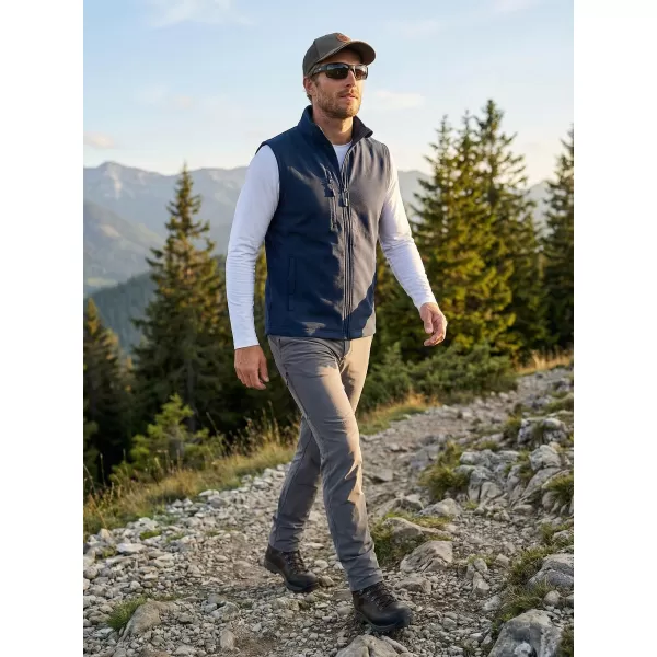  Férfi softshell mellény ALTISPORT NoPrint NP/ALM865 SÖTÉTKÉK 