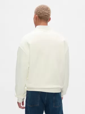 Férfi pulóver GAP LOGO CREW SWEATSHIRT 616625-01 ÚJ TÖRTFEHÉR
