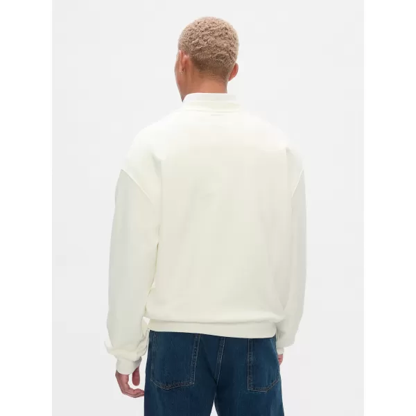  Férfi pulóver GAP LOGO CREW SWEATSHIRT 616625-01 ÚJ TÖRTFEHÉR 