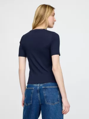Női póló GAP MODAL CREW TEE 679172-02 HADITENGERÉSZET EGYENRUHA