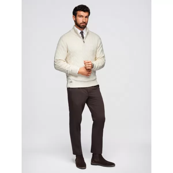  Férfi pulóver OMBRE OM-SWZS-0138 KRÉM 