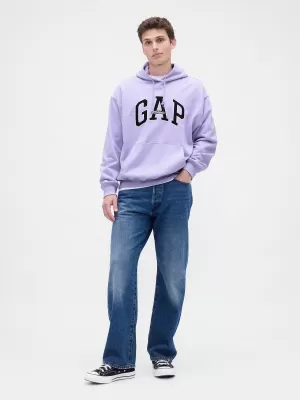 Férfi pulóver GAP LOGO PULLOVER HOODIE 781237-02 ORCHIDEA