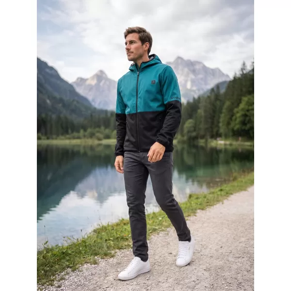  Férfi prémium softshell kabát ALTISPORT VOJ/ALM051JACK01 KEROZIN/FEKETE 