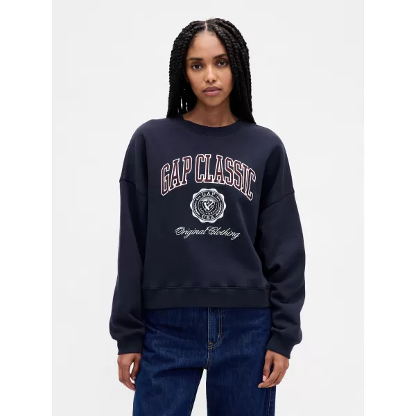  Női pulóver GAP LOGO SWEATSHIRT 799272-01 HADITENGERÉSZET EGYENRUHA 