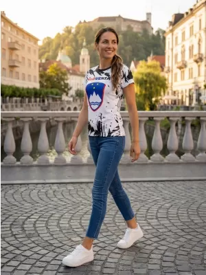 Női prémium póló ALTISPORT VOJ/ALW036SI/TR01 ABSZTRAKCIÓ