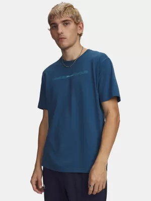 Férfi póló UNDER ARMOUR M BLUR WM SS 6009248-498 KÉK