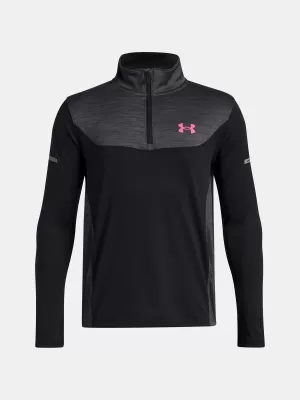 Fiú póló UNDER ARMOUR UA TECH UTILITY 1/4 ZIP 6005141-001 FEKETE