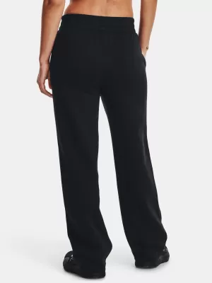 Női sportnadrág UNDER ARMOUR RIVAL FLC STRAIGHT PANT 1381847-001 FEKETE